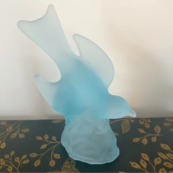 Vintage L.E. Smith Satin Glass Bird - Picture 3 of 6